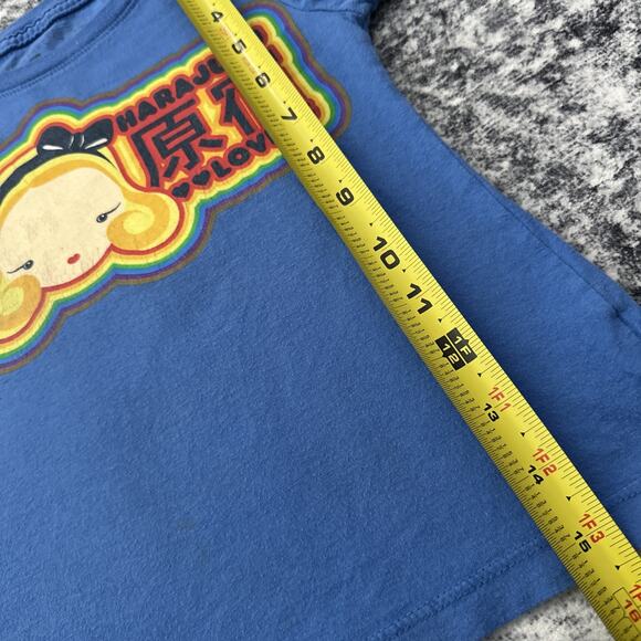 4T Gwen Stefani Harajuku Lovers Top No Doubt VTG Shirt Rainbow Blue Toddler Y2K - Picture 4 of 10